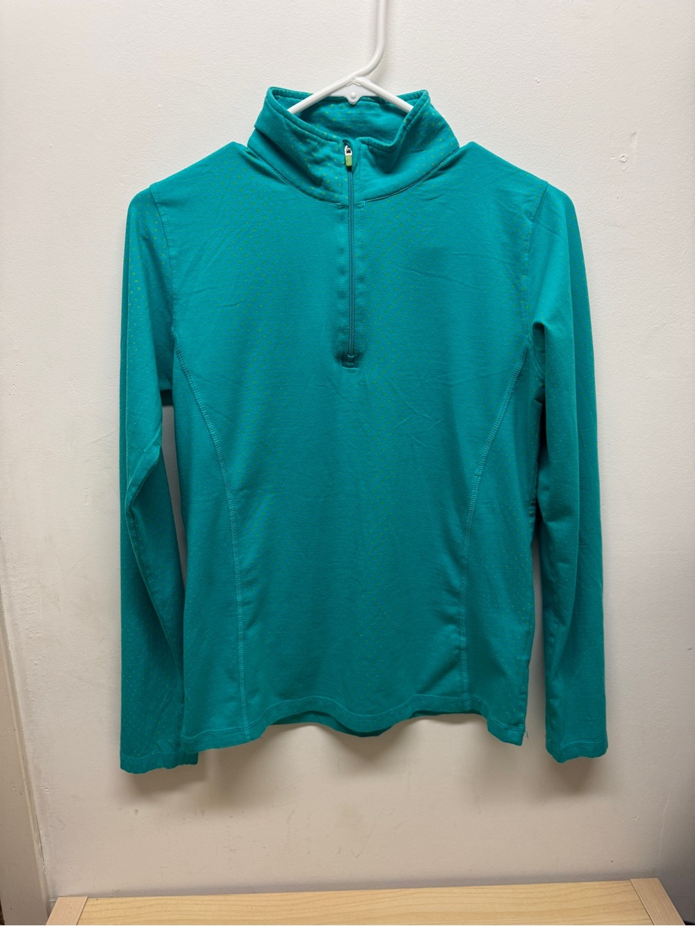 tasc Women's Teal Quarter-Zip Performance Top